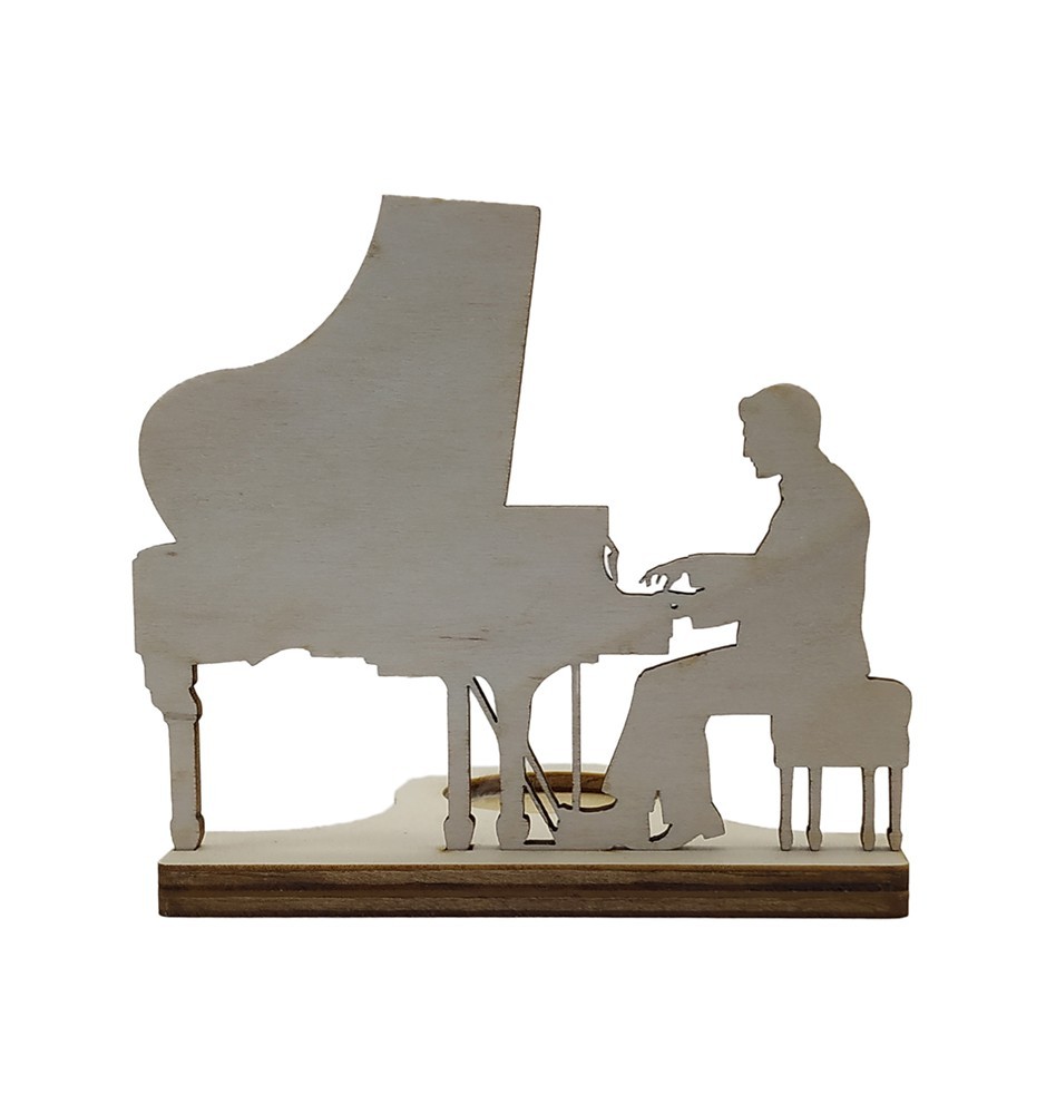 Unikaten lesen svečnik - stojalo za svečke pianist Unikaten lesen svečnik - stojalo za svečke pianist