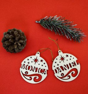 Wooden Personalized Christmas Ornament Decoration