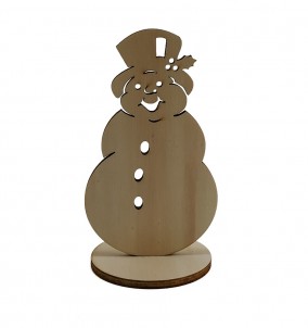 Tabletop Decorative Snowman - front view