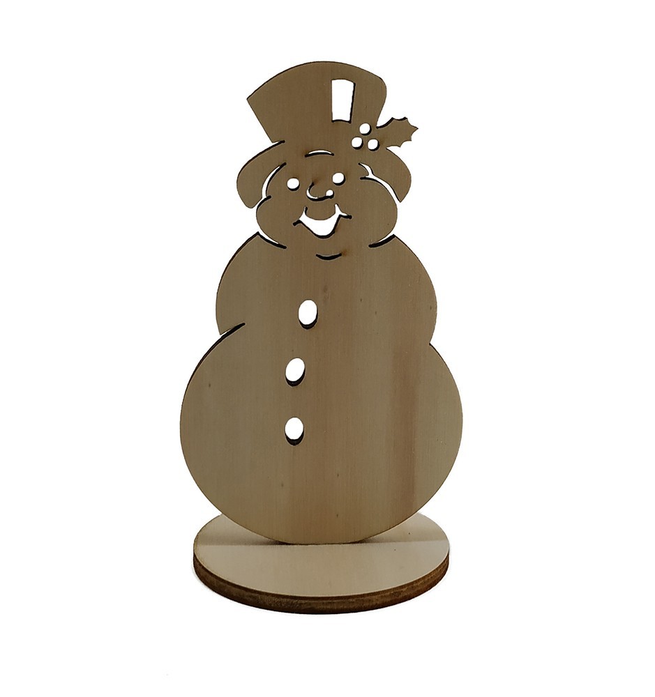 Namizni dekorativni snežak - sprednjii pogled