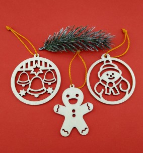 Christmas ornament set - 5 pieces