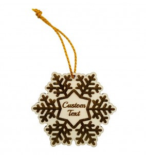 Personalized Snowflake Christmas Ornament Christmas Decoration - Design 1