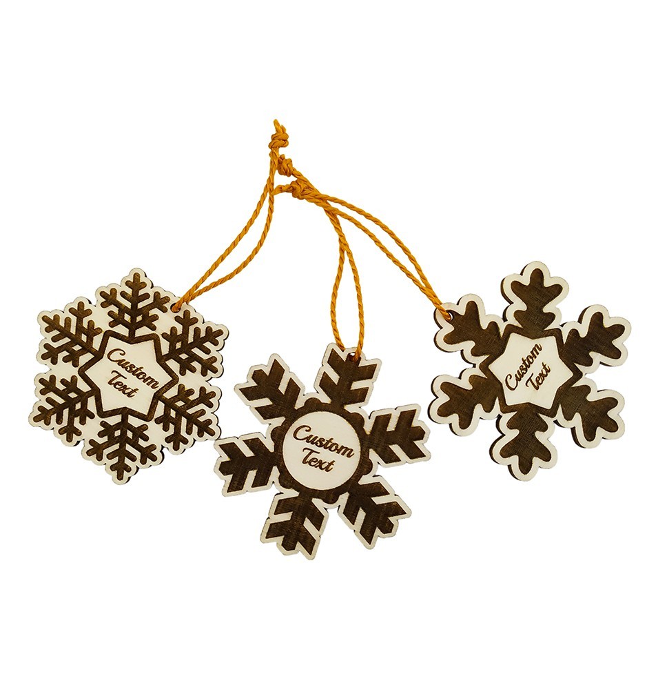 Personalized Snowflake Christmas Ornament Christmas Decoration Made Out Of Wood Personalized Snowflake Christmas Ornament Christmas Decoration Made Out Of Wood