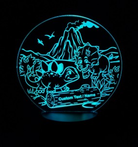 Dinosaur LED Night Lamp - Personalized LED Lamp for Kids