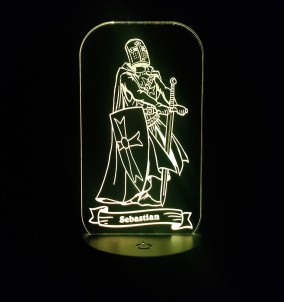 LED Knight Night Light - Personalized  RGB Night Lamp for Children