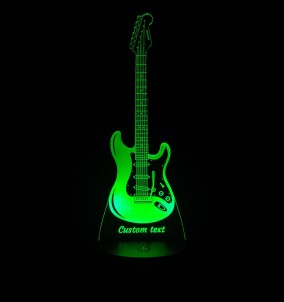 3D LED Night Light  Personalized Electric Guitar - RGB Night Lamp