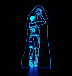 Personalisiertes Nachtlicht - Basketball Spieler LED-Nachttischlampe