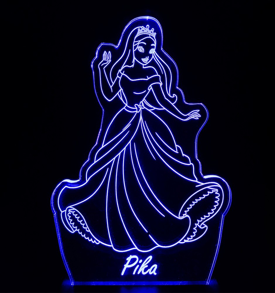Personalized Princess Night Light - Personalized Kids RGB Night Lamp Personalized Princess Night Light - Personalized Kids RGB Night Lamp