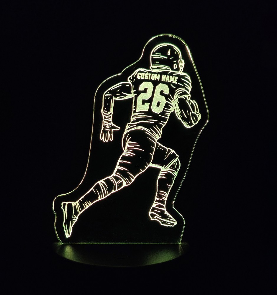 Personalisiertes Amerikanischer Fußballspieler Nachtlicht - Lampe Personalisiertes Amerikanischer Fußballspieler Nachtlicht - Lampe