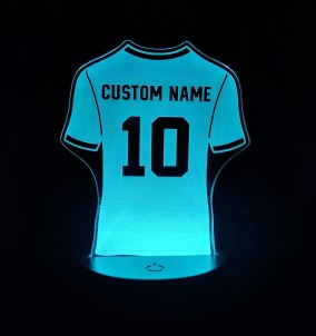 Fußball Trikot Nachtlicht - Personalisierte RGB-LED-Lampe