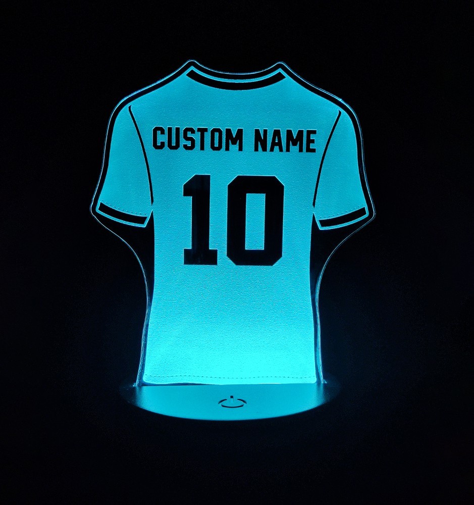 Fußball Trikot Nachtlicht - Personalisierte RGB-LED-Lampe Fußball Trikot Nachtlicht - Personalisierte RGB-LED-Lampe