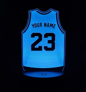 Custom Basketball Jersey Night Light - Personalized  Basketball Gift