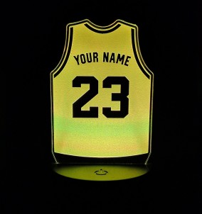 Basketball Trikot Nachtlicht - Personalisierte LED Lampe