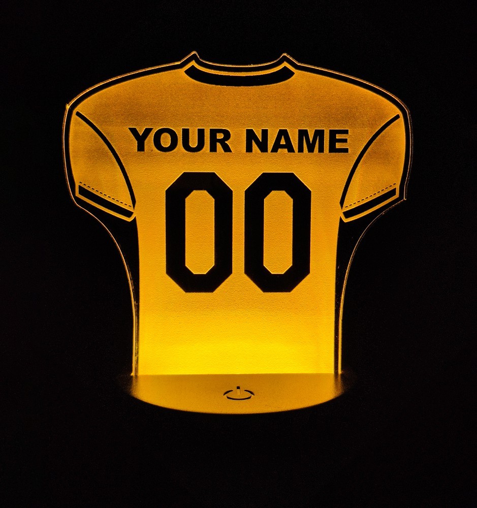Amerikanischer Fußball Geschenk - Personalisierte Trikot Nachtlicht Amerikanischer Fußball Geschenk - Personalisierte Trikot Nachtlicht