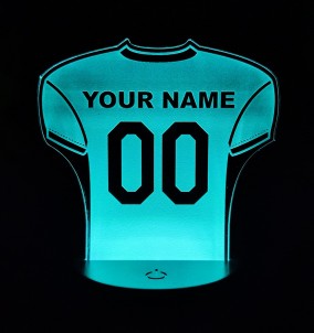 Amerikanischer Fußball Geschenk -  Personalisierte Trikot Nachtlicht