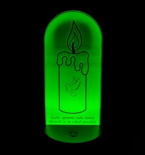 LED Kerze Nachtlicht - Personalisiertes mit benutzerdefiniertem Text