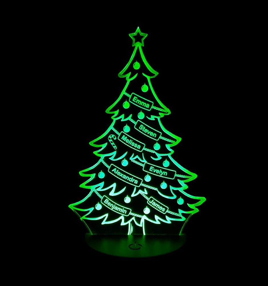 Personalized LED Christmas Tree - Unique Christmas Decoration