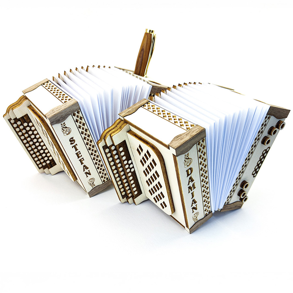 personalized accordion desk organizer with engraved name